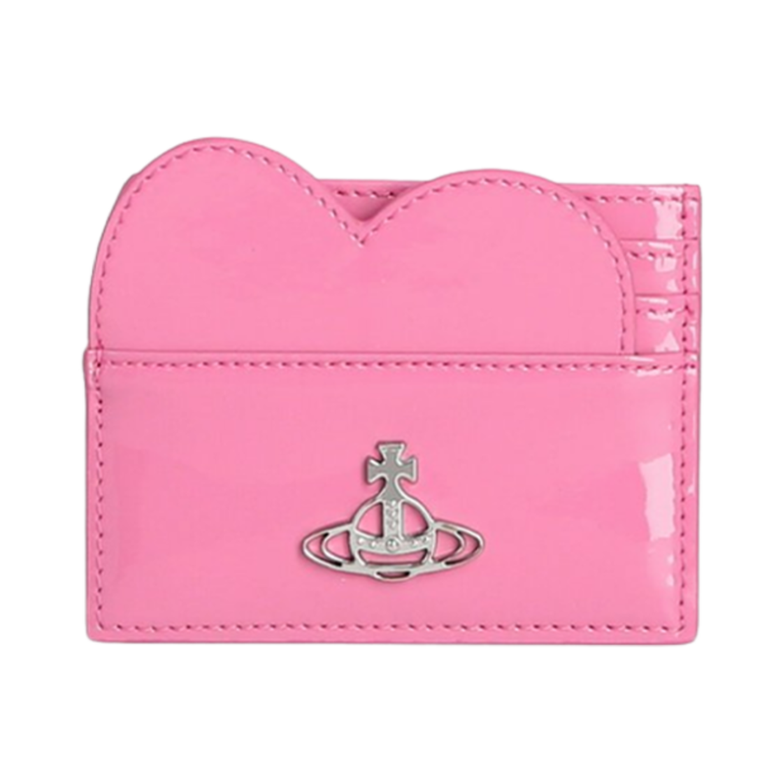 비비안 웨스트우드 오브 로고 카드 홀더 핑크(Vivienne Westwood Orb Logo Card Holder Pink) - 1