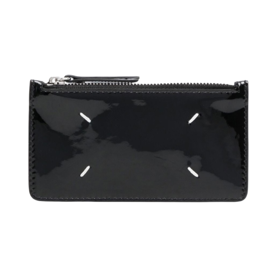 메종 마르지엘라 베르니체 스티치 지퍼 카드 홀더 블랙(Maison Margiela Vernice Stitch Zipped Card Holder Black) - 1