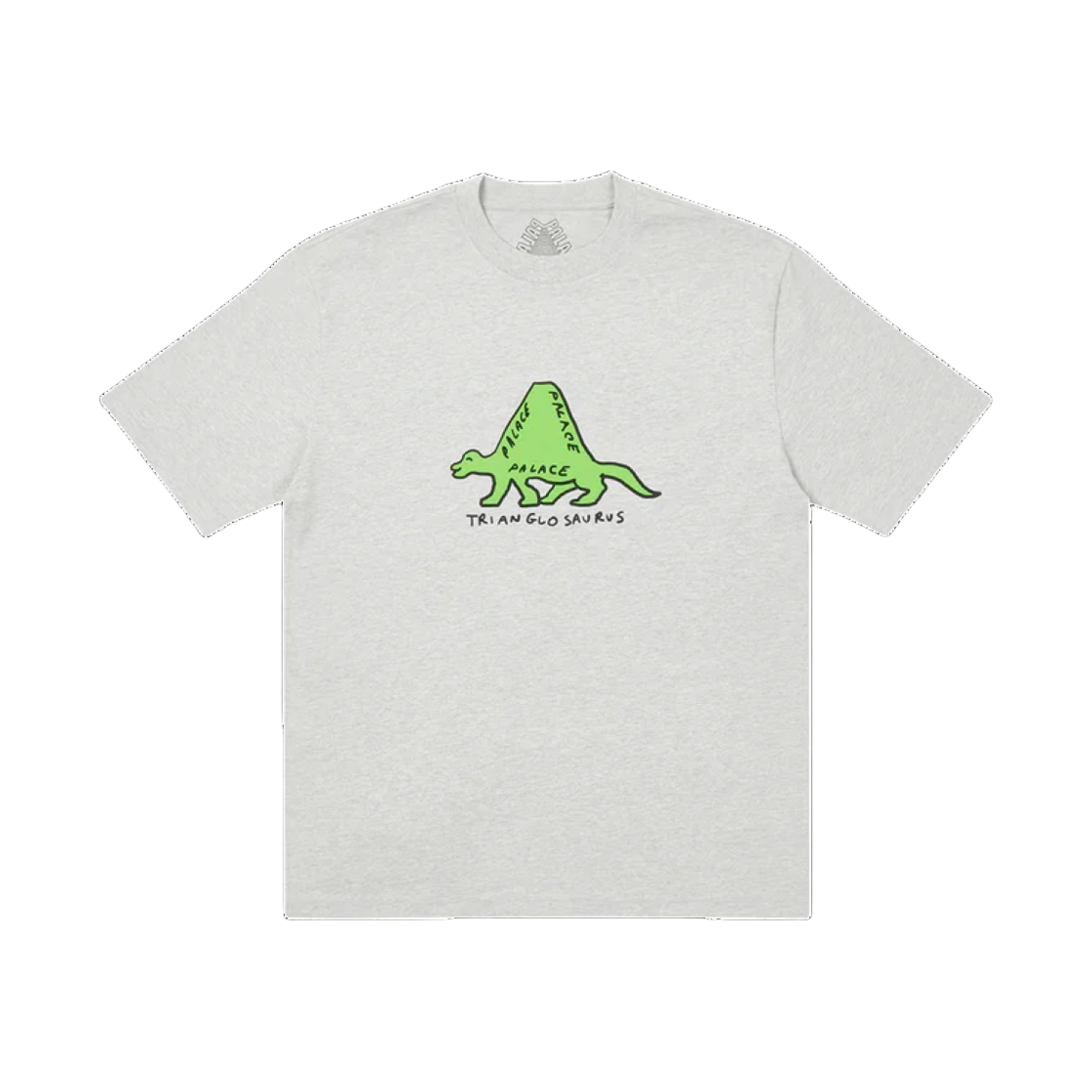 팔라스 트리앙그로사우로스 티셔츠 그레이 말 - 23SS(Palace Trianglosaurus T-Shirt Grey Marl - 23SS) - 1