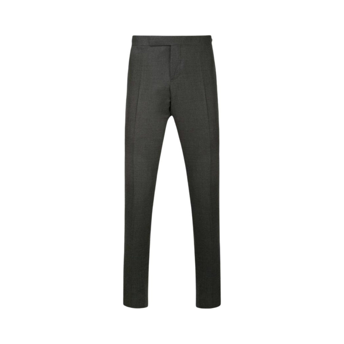 MTC159A-00626-025 Thom Browne Super 120S Twill Low Rise Skinny Side Tab Trousers Dark Grey - 대표 이미지 #1