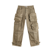 Zara Utility Cargo Jeans Dark Sand