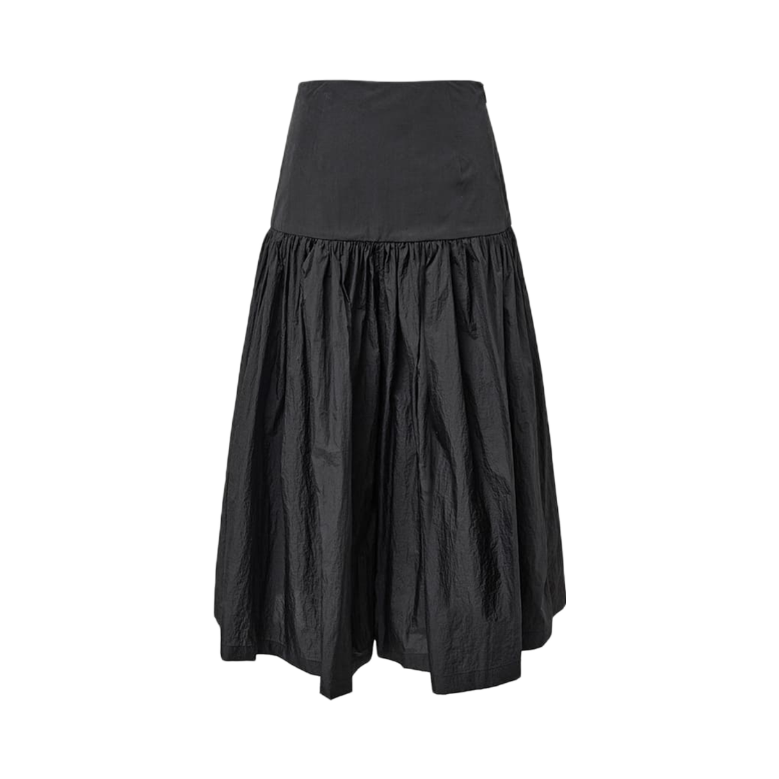 아모멘토 우먼 셔링 큐롯 팬츠 블랙 - 25SS(Amomento Women Shirring Culotte Pants Black - 25SS)