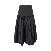Amomento Women Shirring Culotte Pants Black - 25SS