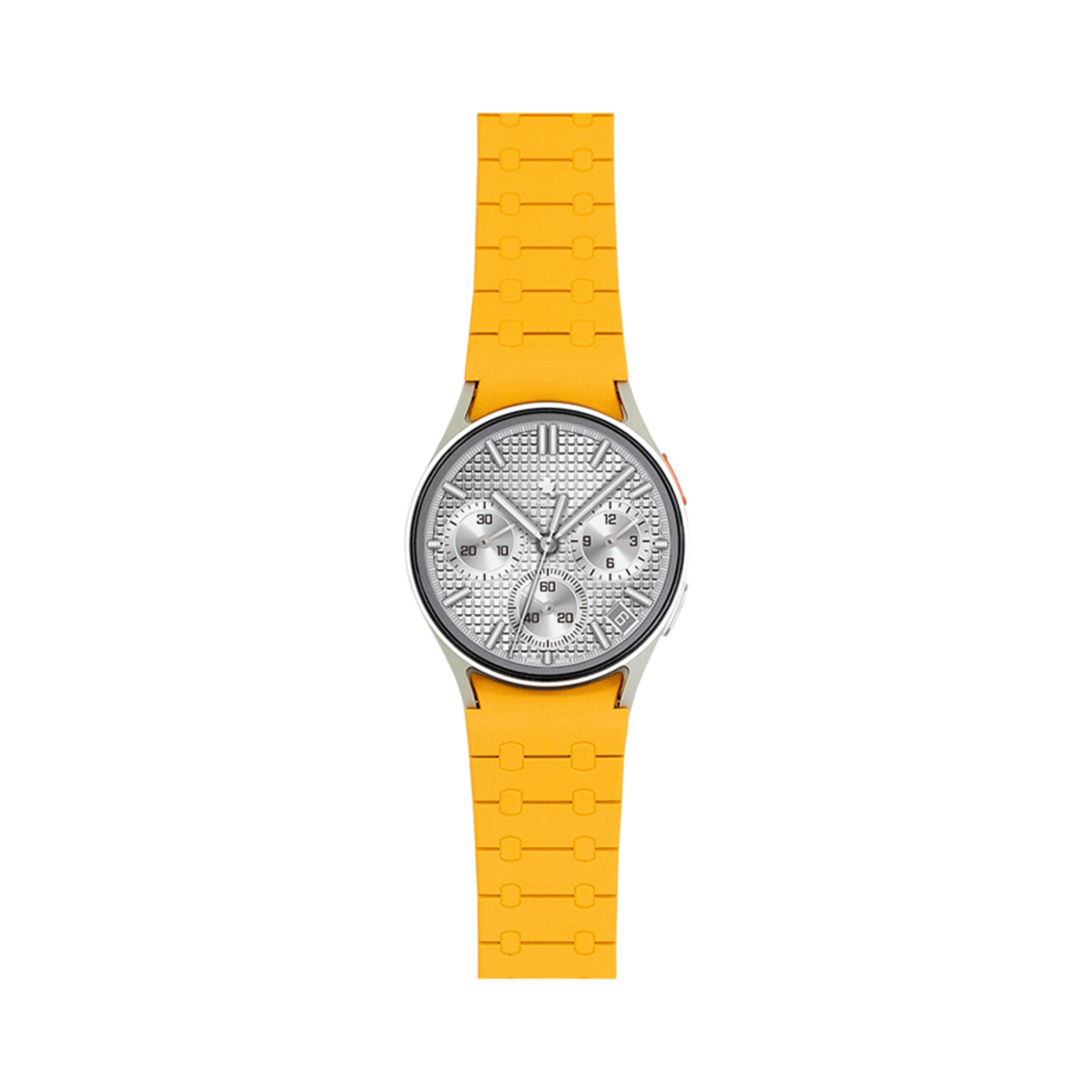 캘릭스 갤럭시워치 20mm 실리콘 마그네틱 스트랩 만다린 옐로우(CALYX Galaxy Watch 20mm Silicone Magnetic Strap Mandarin Yellow)