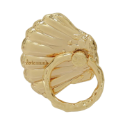 Aviemuah Seashell Phone Knob Gold