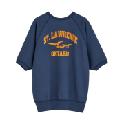 Ciota Printed Short Sleeve Sweatshirt Navy