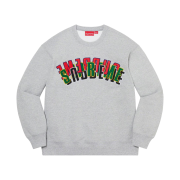 Supreme Stacked Crewneck Heather Grey - 21SS