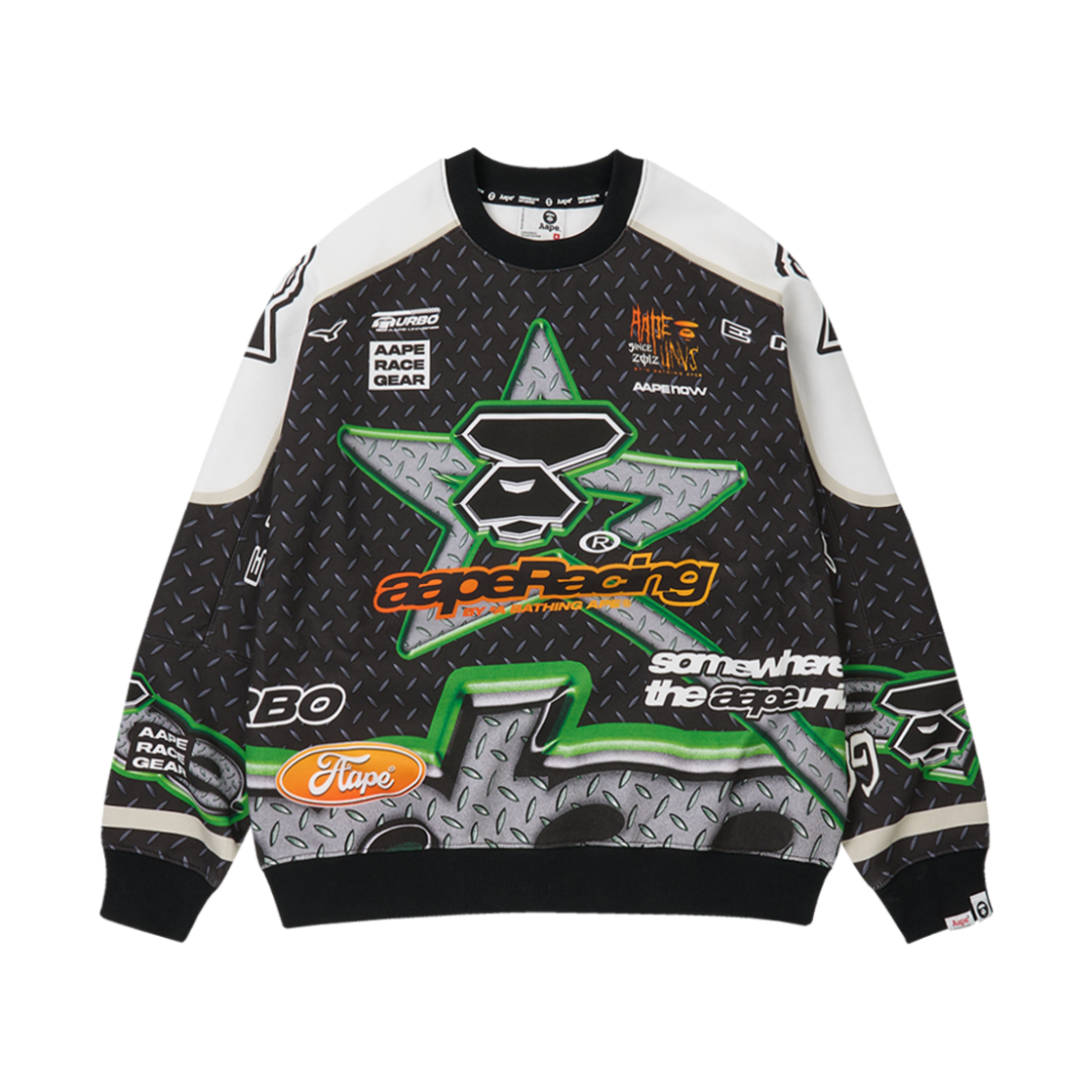 KM4DTSWAP33ML AAPE Main Crew Neck Sweater Multi - 24FW