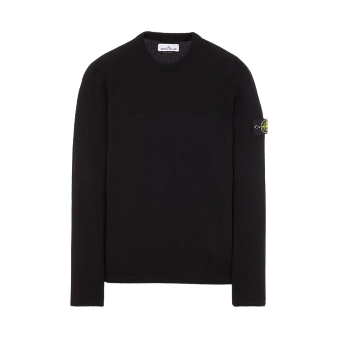 7915524A3-V0029 Stone Island 524A3 Lambswool Crewneck Knit Black - 23FW