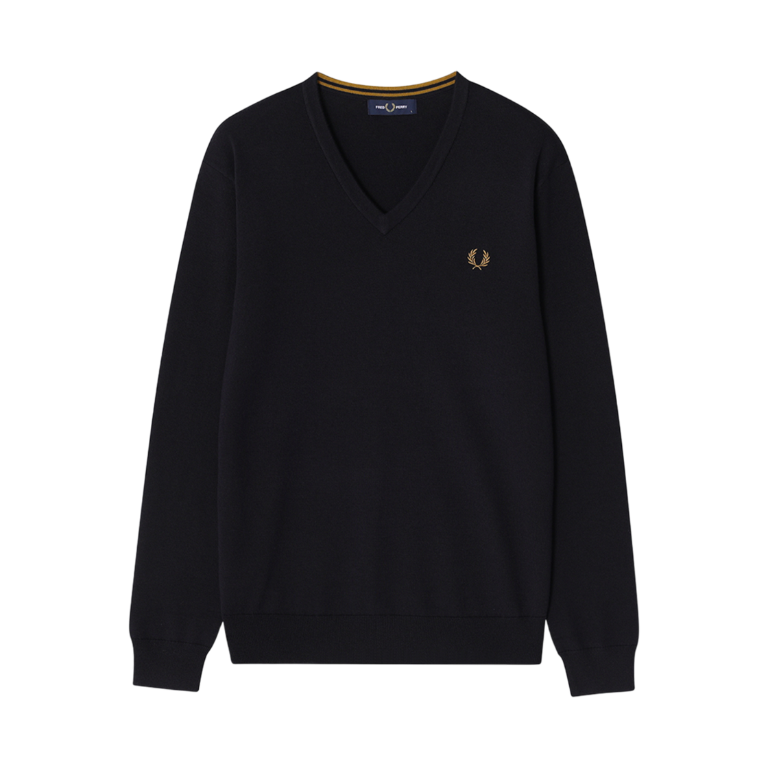 AFPM2439600-795 Fred Perry Classic V-Neck Knit Navy