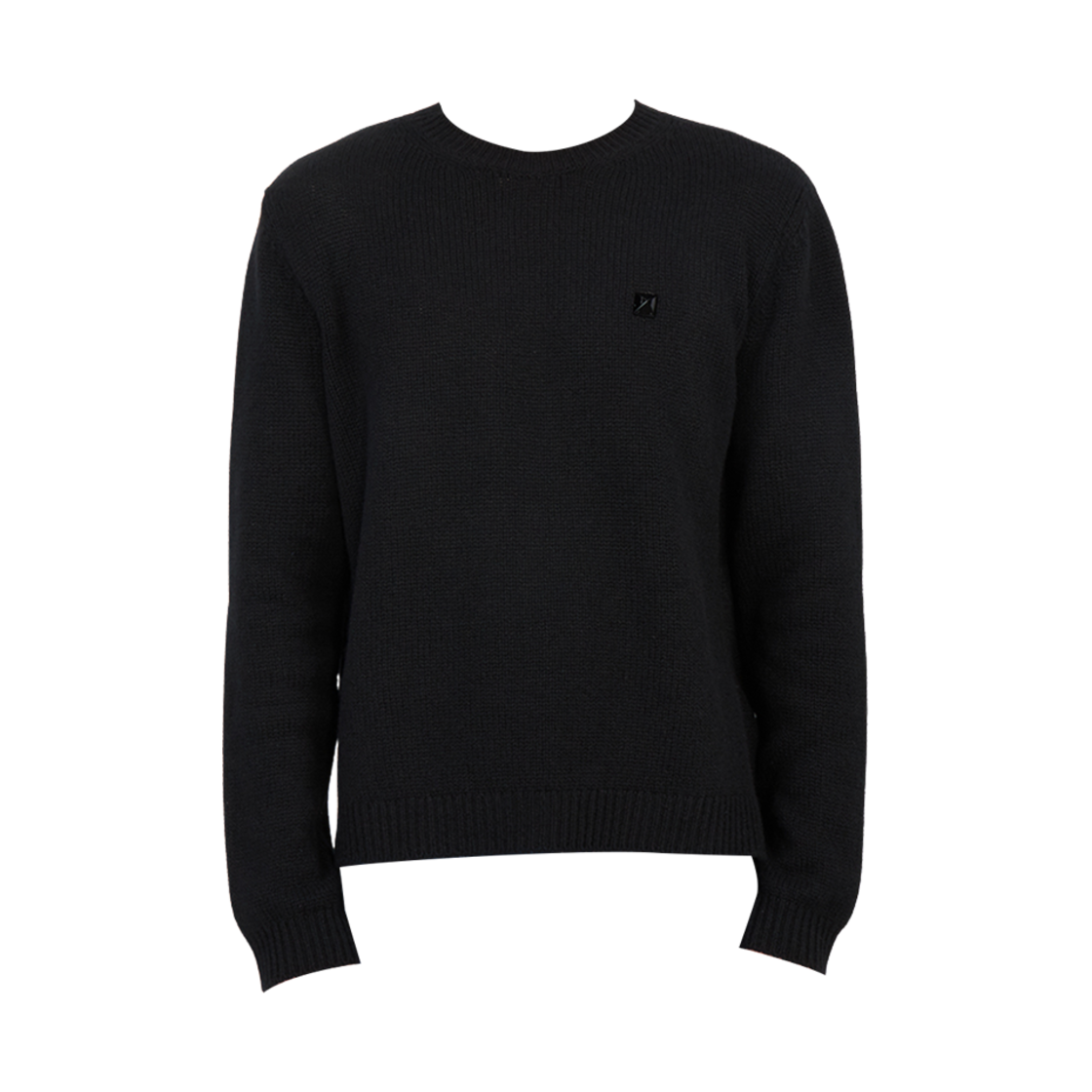 KC23J8Y70NO Valentino Stud Cashmere Sweater Black