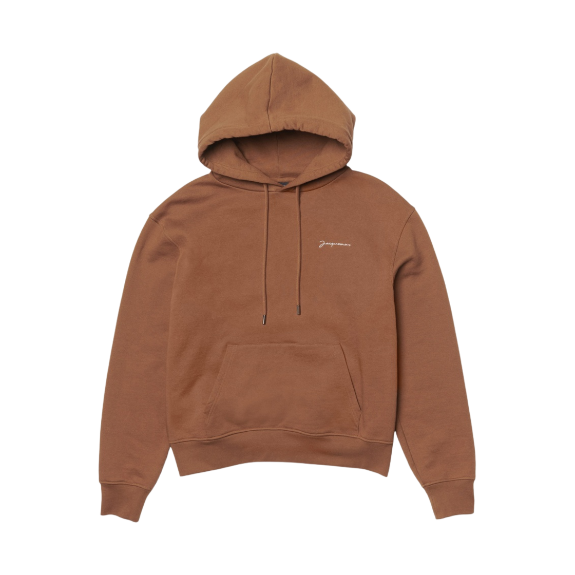 자크뮈스 르 스웨트셔츠 브로데 자수 로고 후드 브라운(Jacquemus Le Sweatshirt Brode Embroidered Logo Hoodie Brown) - 1