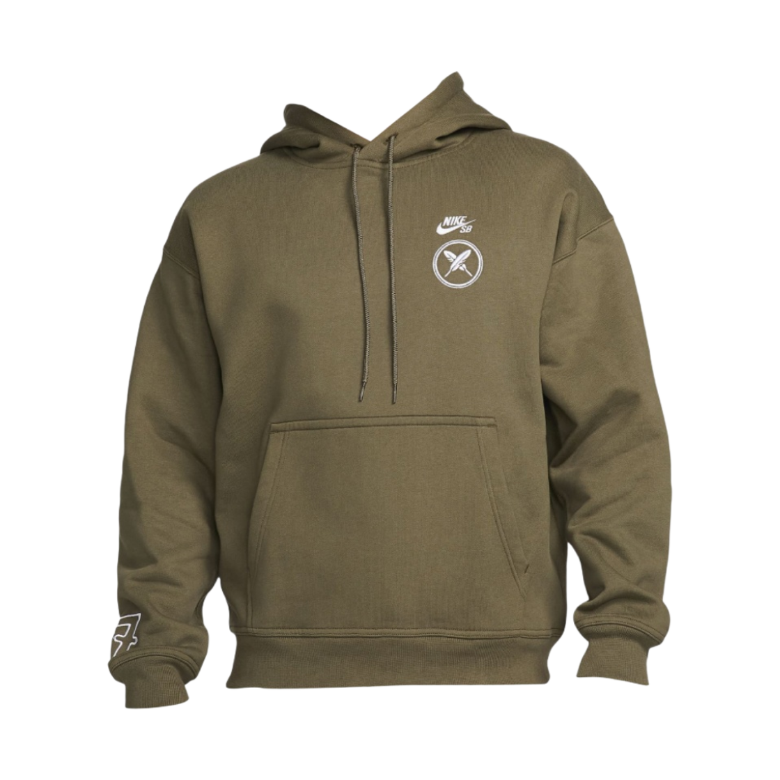 나이키 x 유토 호리고메 SB 플리스 스케이트보딩 풀오버 후드 미디엄 올리브 - US/EU(Nike x Yuto Horigome SB Fleece Skateboarding Pullover Hoodie Medium Olive - US/EU) - 1