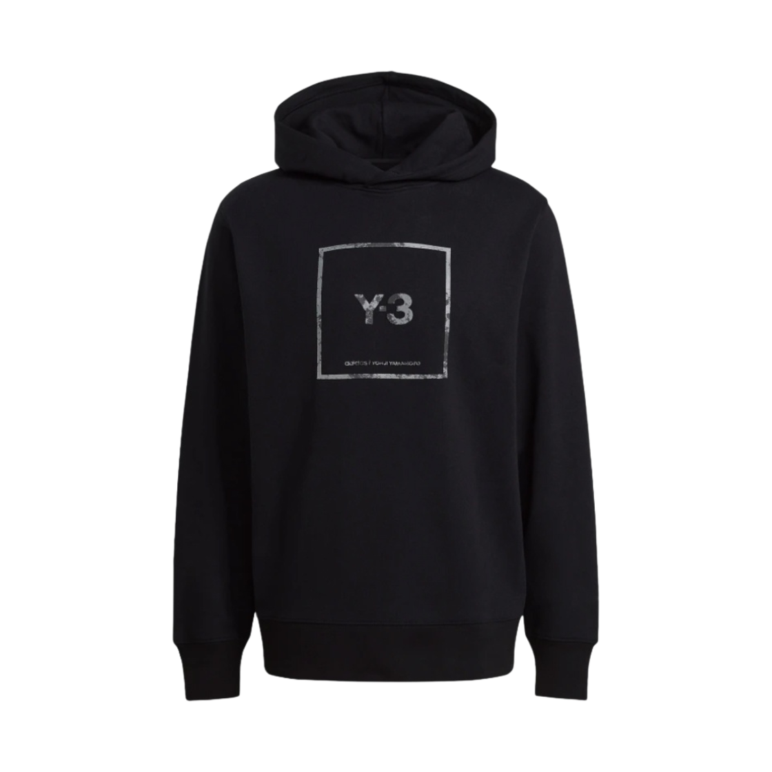 Y-3 스퀘어 라벨 후드 블랙(Y-3 Square Label Hoodie Black) - 1