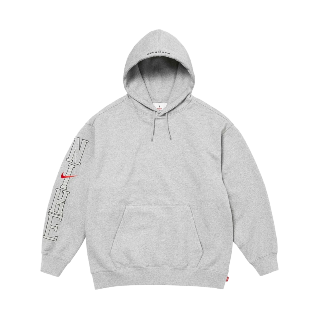 슈프림 x 나이키 후드 스웨트셔츠 헤더 그레이 - 24SS(Supreme x Nike Hooded Sweatshirt Heather Grey - 24SS)