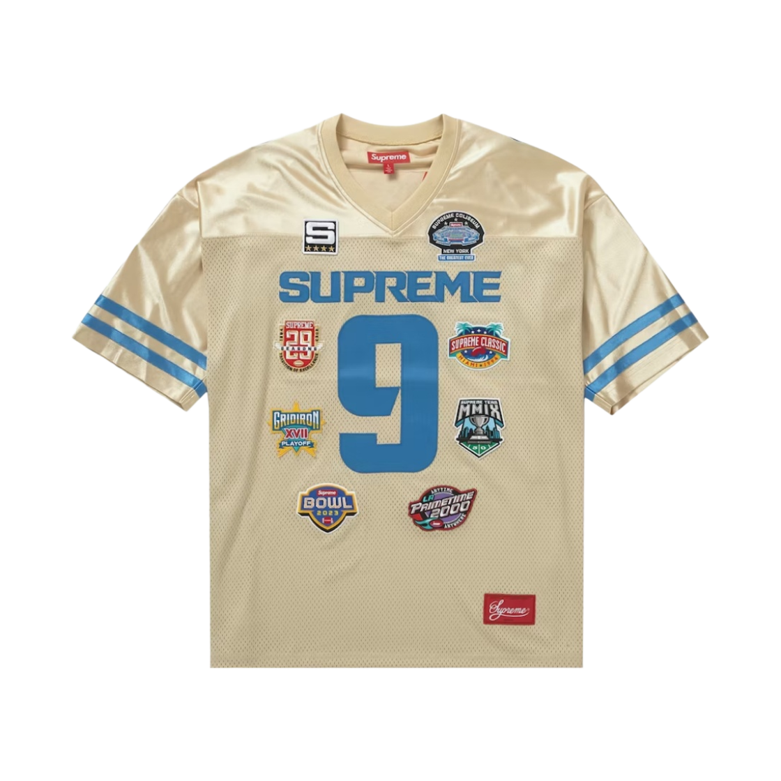 슈프림 챔피언쉽 자수 풋볼 저지 골드 - 23FW