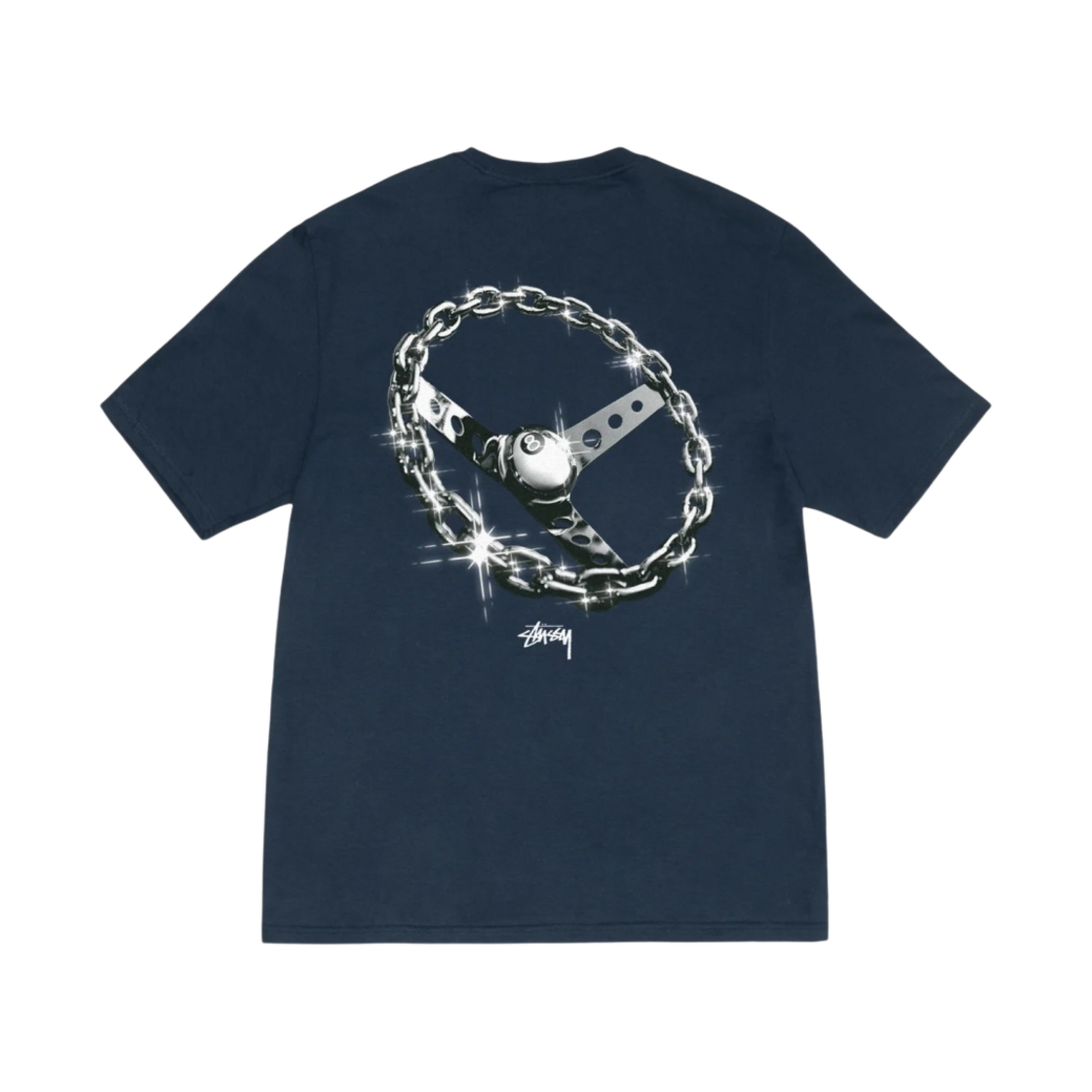 스투시 체인 링크 티셔츠 네이비(Stussy Chain Link T-Shirt Navy)