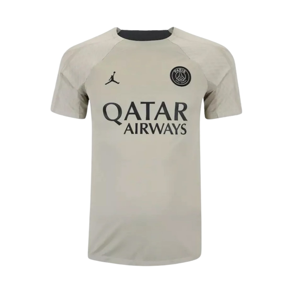 DZ0786-231 Jordan x Paris Saint-Germain 2023/24 Dri-Fit Strike Third Soccer Short Sleeve Top Stone (Non Marking Ver.)