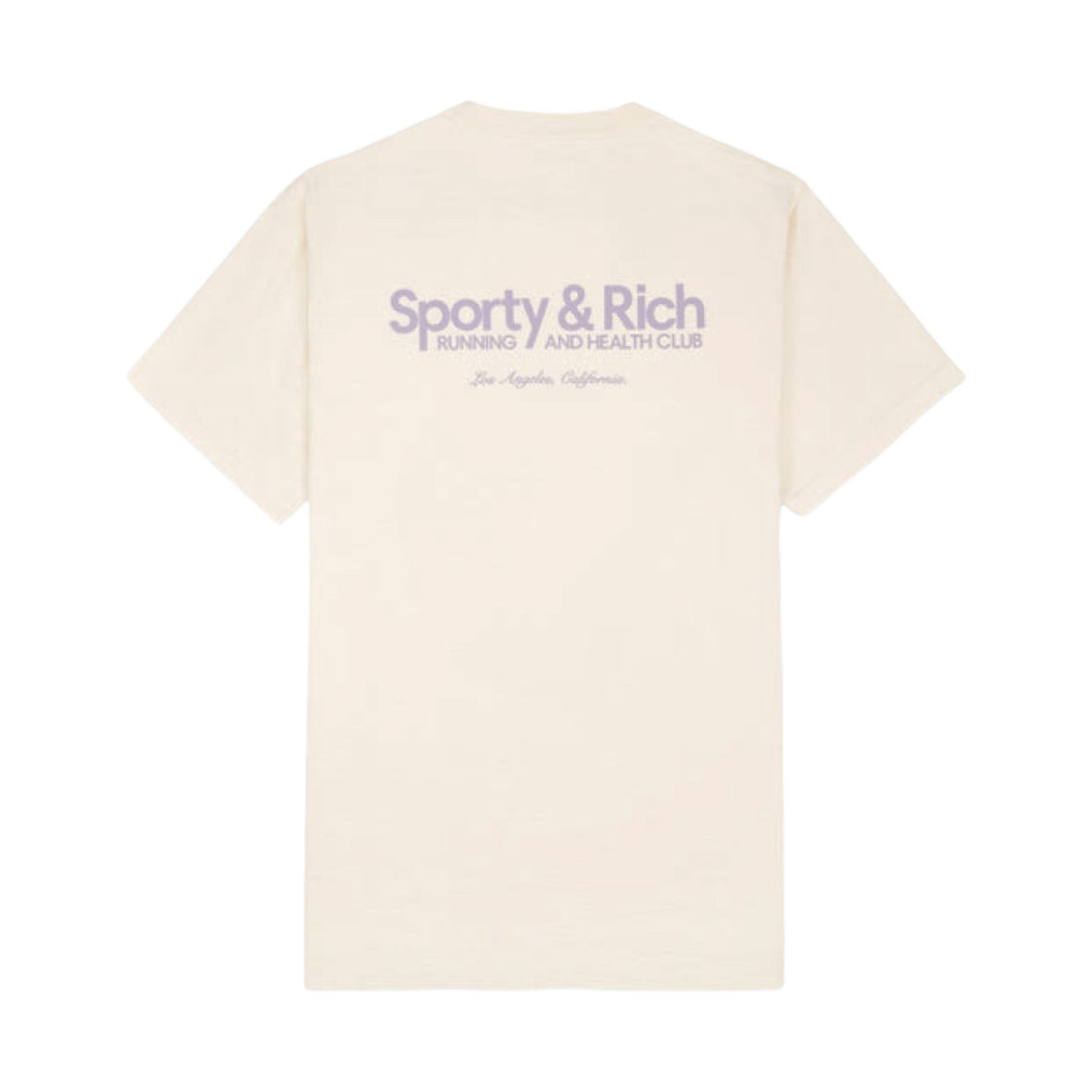 스포티 앤 리치 클럽 티셔츠 크림 페이디드 라일락(Sporty & Rich Club T-Shirt Cream Faded Lilac) - 2