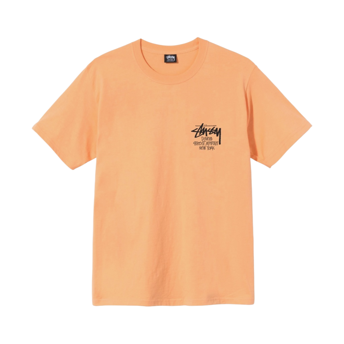 스투시 스탁 도버 스트리트 마켓 뉴욕 티셔츠 피치 2021(Stussy Stock DSM New York T-Shirt Peach 2021) - 2