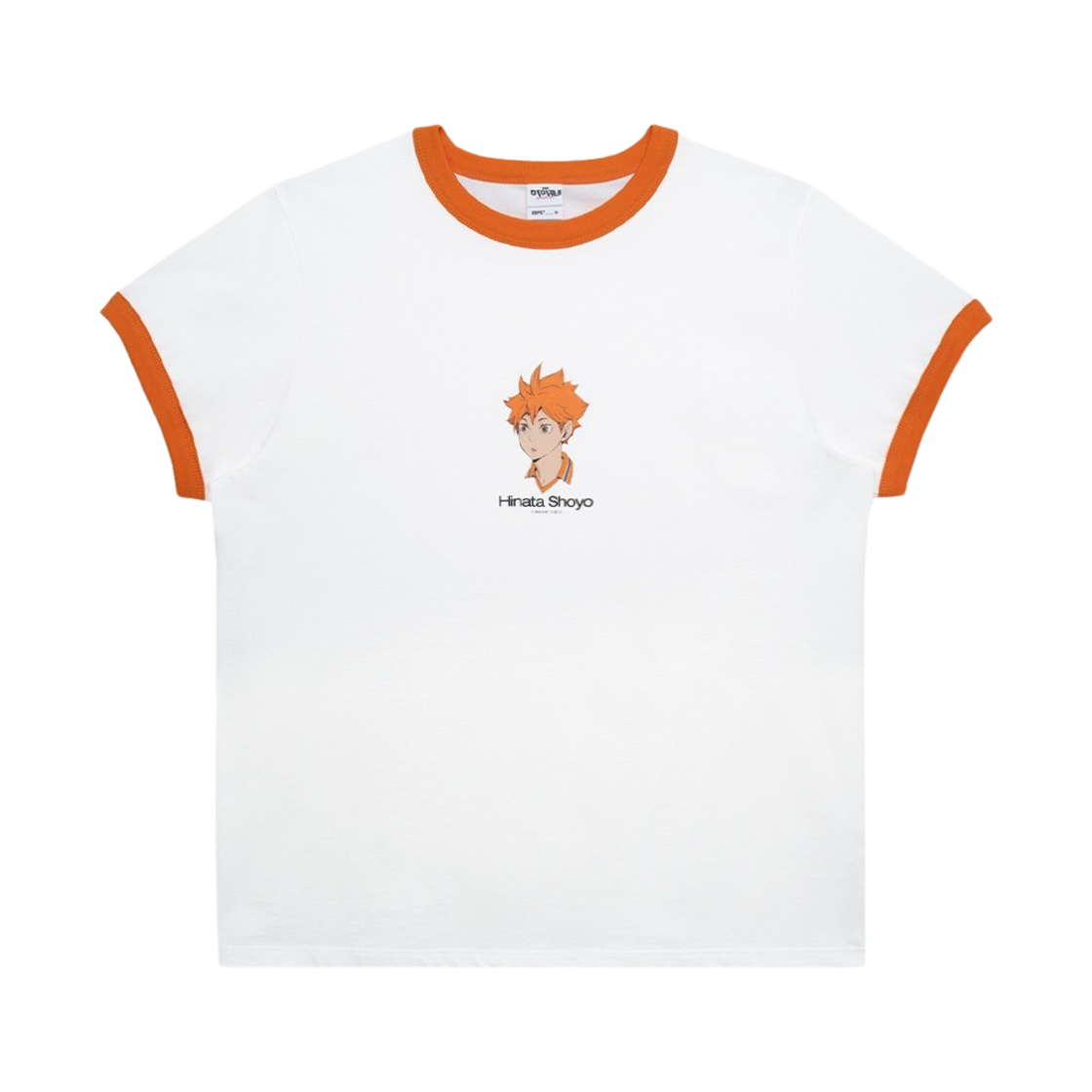 이어스트 x 하이큐!! 링거 티셔츠 화이트 & 오렌지(EERST x HAIKYU!! Ringer HF T-shirt White & Orange)