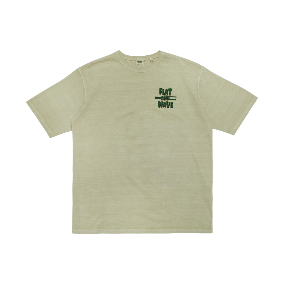 플랫웨이브 카이 피그먼트 다잉 티셔츠 베이지(Flatwave Kaii Pigment Dyeing T shirt Biege) - 1