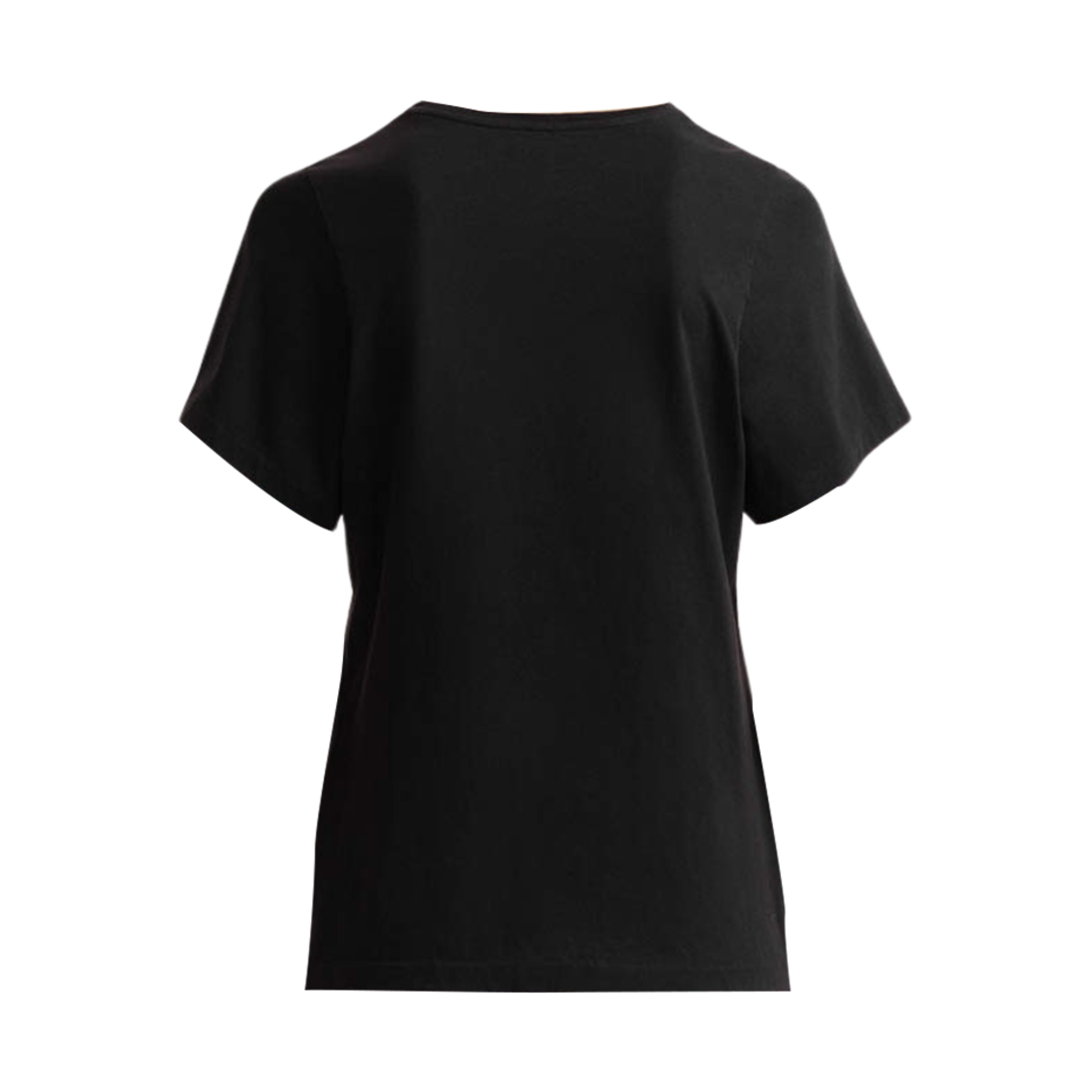 (W) 토템 커브드 심 티셔츠 블랙((W) Toteme Curved Seam T-Shirt Black) - 2