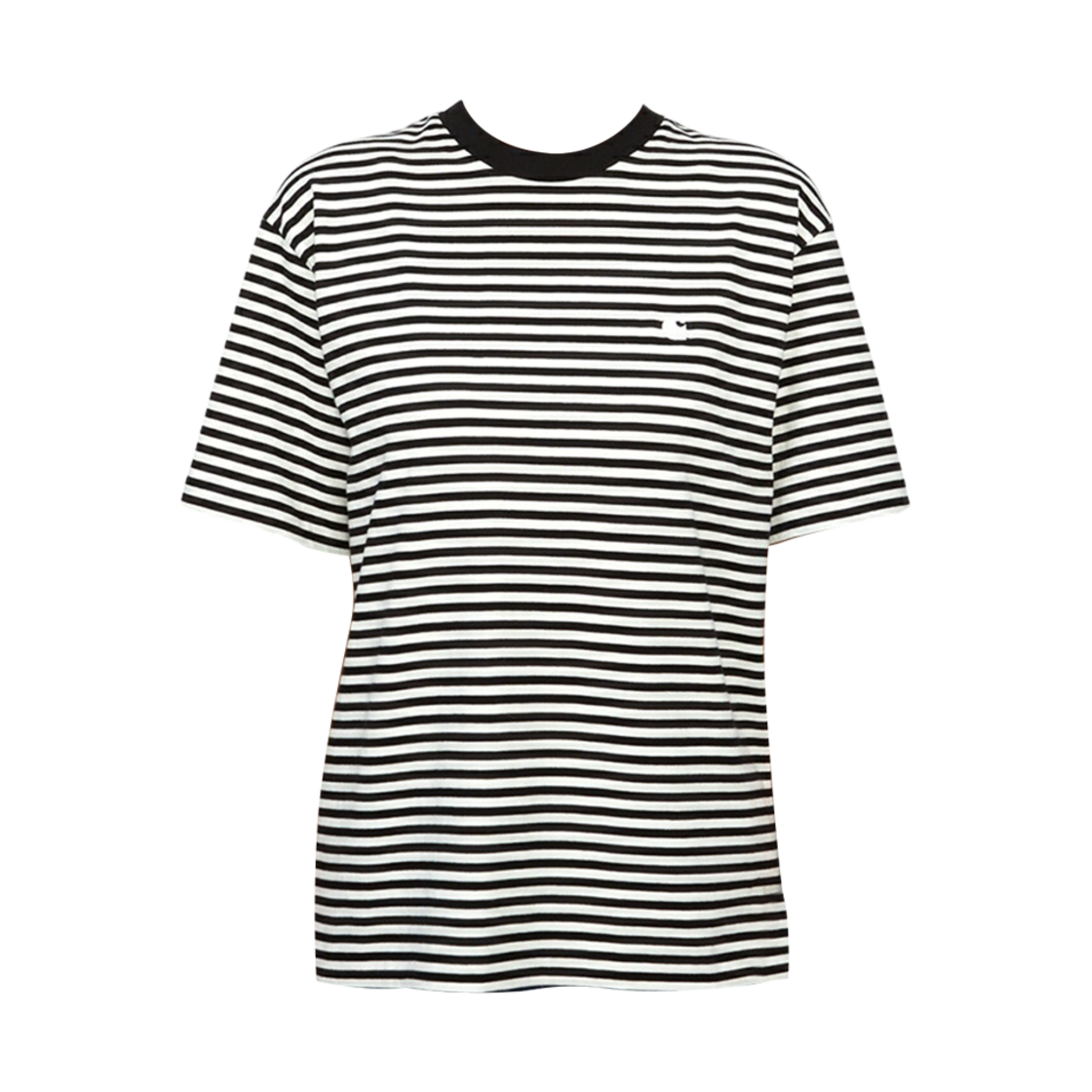 (W) 칼하트 WIP 숏슬리브 베르너 티셔츠 블랙 왁스((W) Carhartt WIP S/S Verner T-Shirt Black Wax) - 1