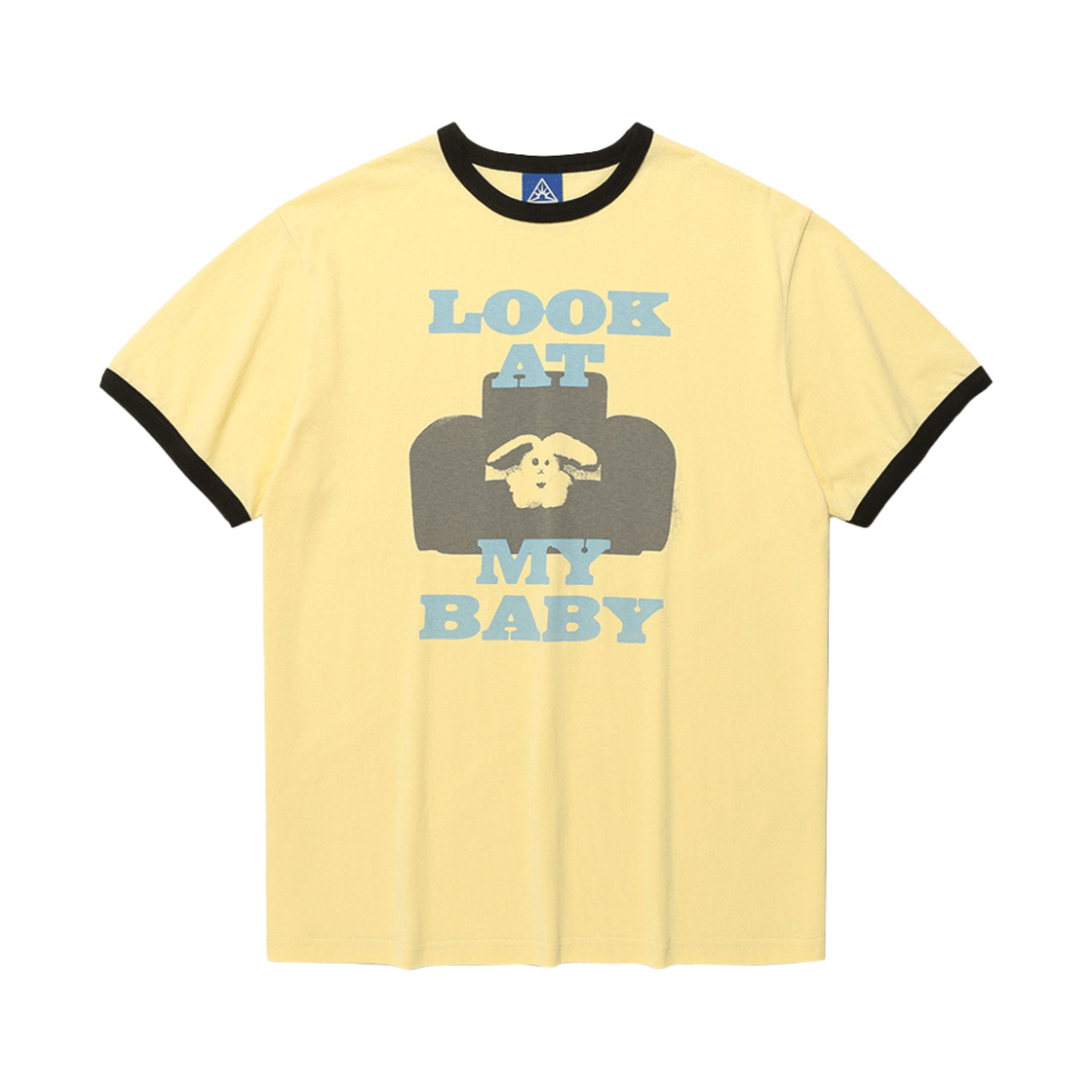 이스트쿤스트 마이 베이비 베이직 링거 티셔츠 옐로우(ISTKUNST My Baby Basic Ringer Tee Yellow) - 1