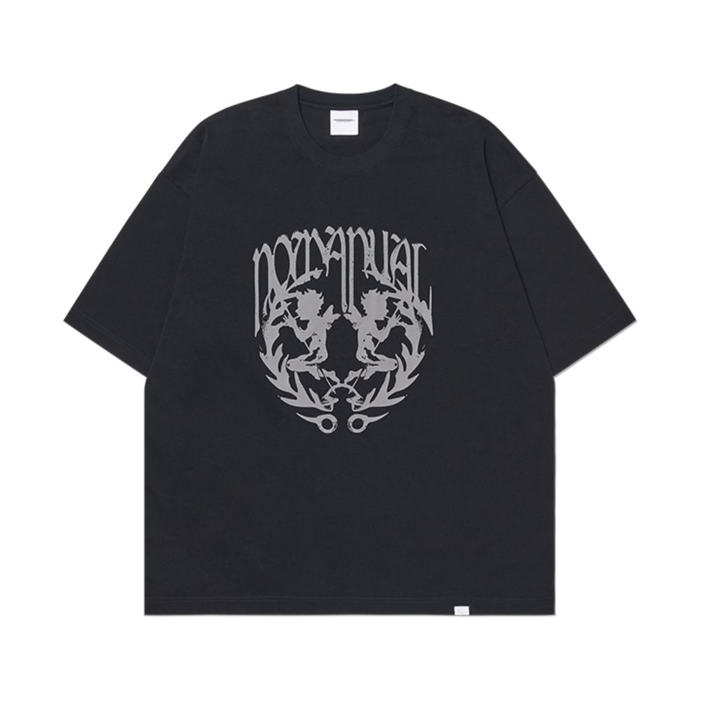 노매뉴얼 NM 엔젤 티셔츠 블랙