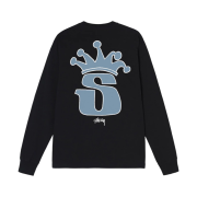 Stussy S Crown LS T-Shirt Black