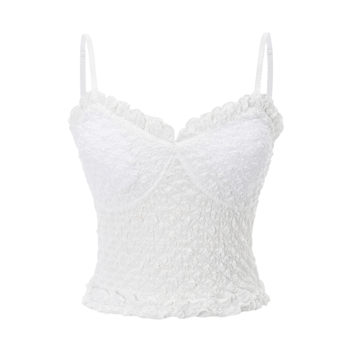 (W) 쓰리타임즈 블루밍 캐미솔 아이보리((W) Threetimes Blooming Camisole Ivory)