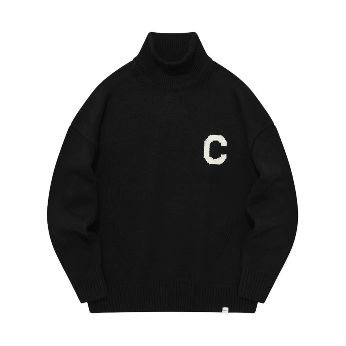 CO2303KT12BK Covernat C Logo Turtleneck Knit Black