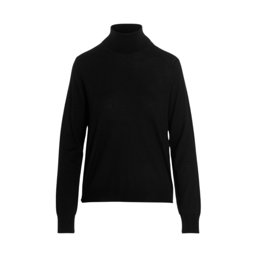 (W) Maison Margiela Work In Progress High-Neck Sweater Navy