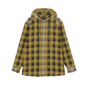 Vacant Archive Maha Check Hoodie Shirt Yellow