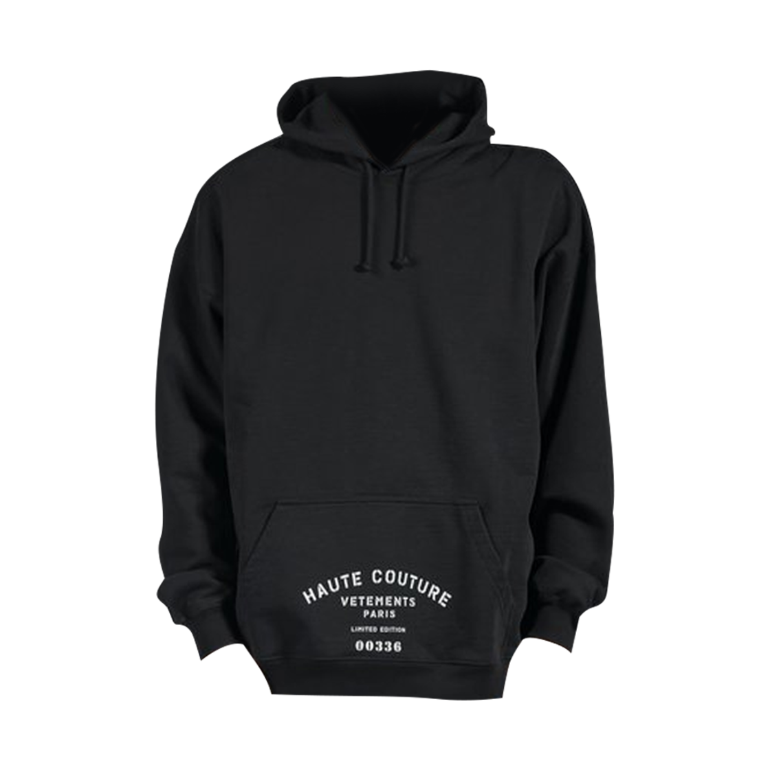 UA52TR700B Vetements Maison De Couture Logo Hoodie Black