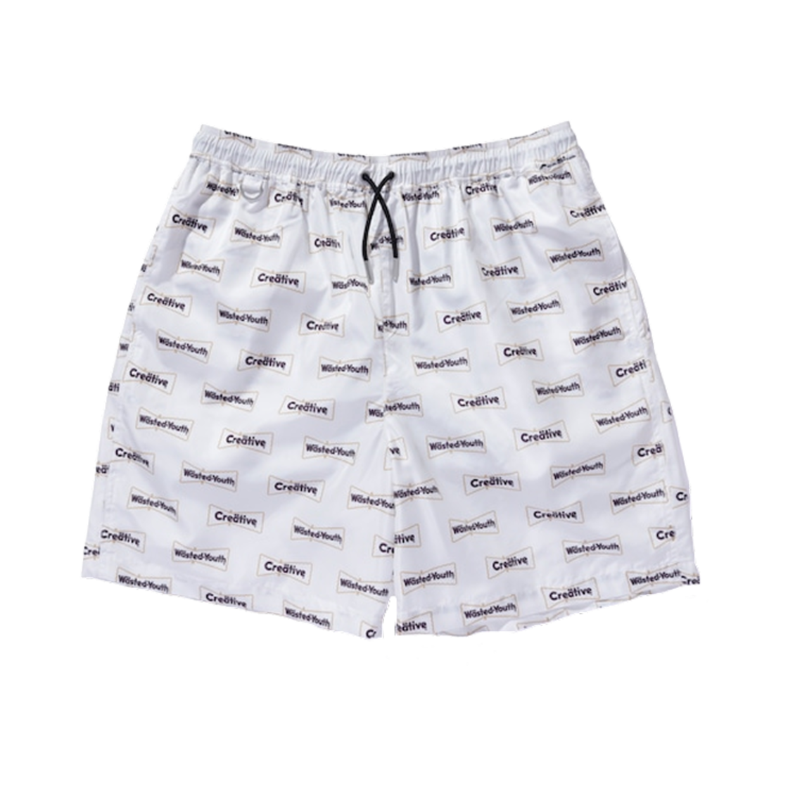 베르디 웨이스티드 유스 x 크리에이티브 드러그 스토어 쇼츠 화이트(Verdy Wasted Youth x Creative Drug Store Shorts White)