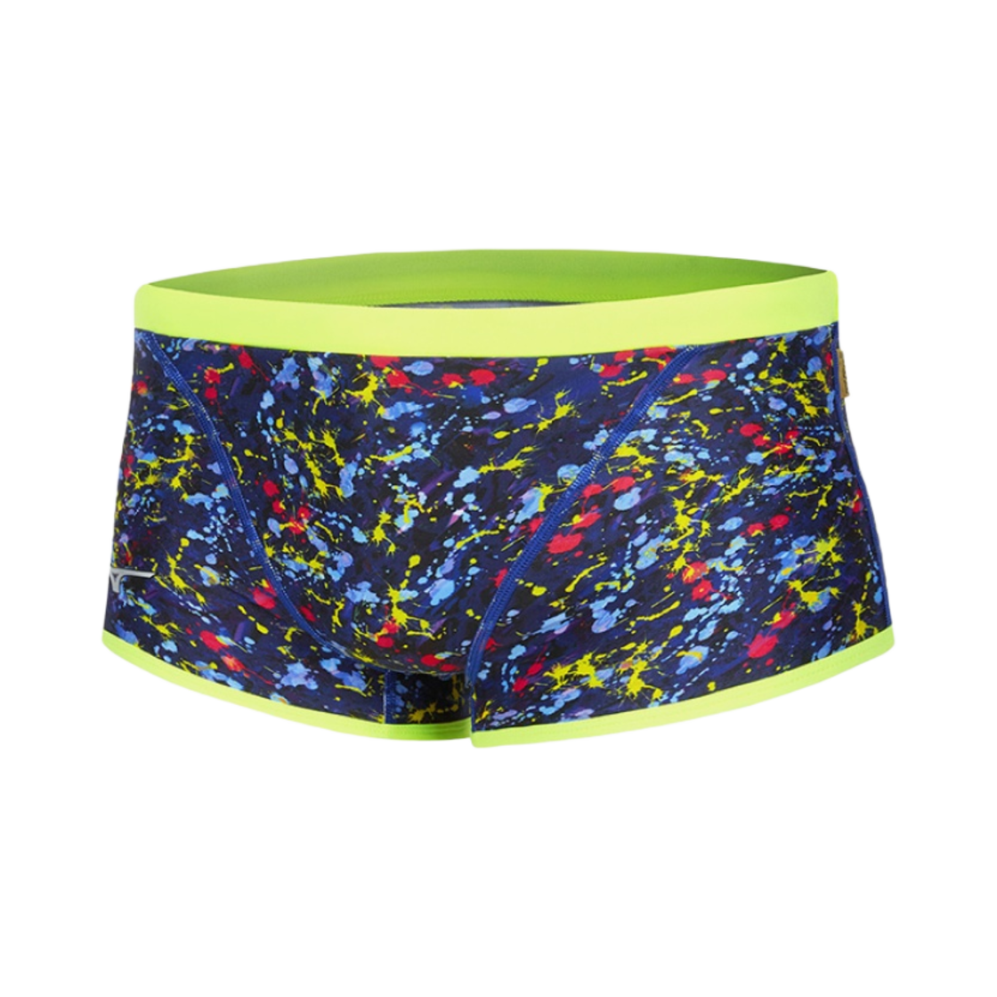 N2MBB06822 Mizuno Exersuit Rikako Paris Art Short Square Leg Swimsuit Blue