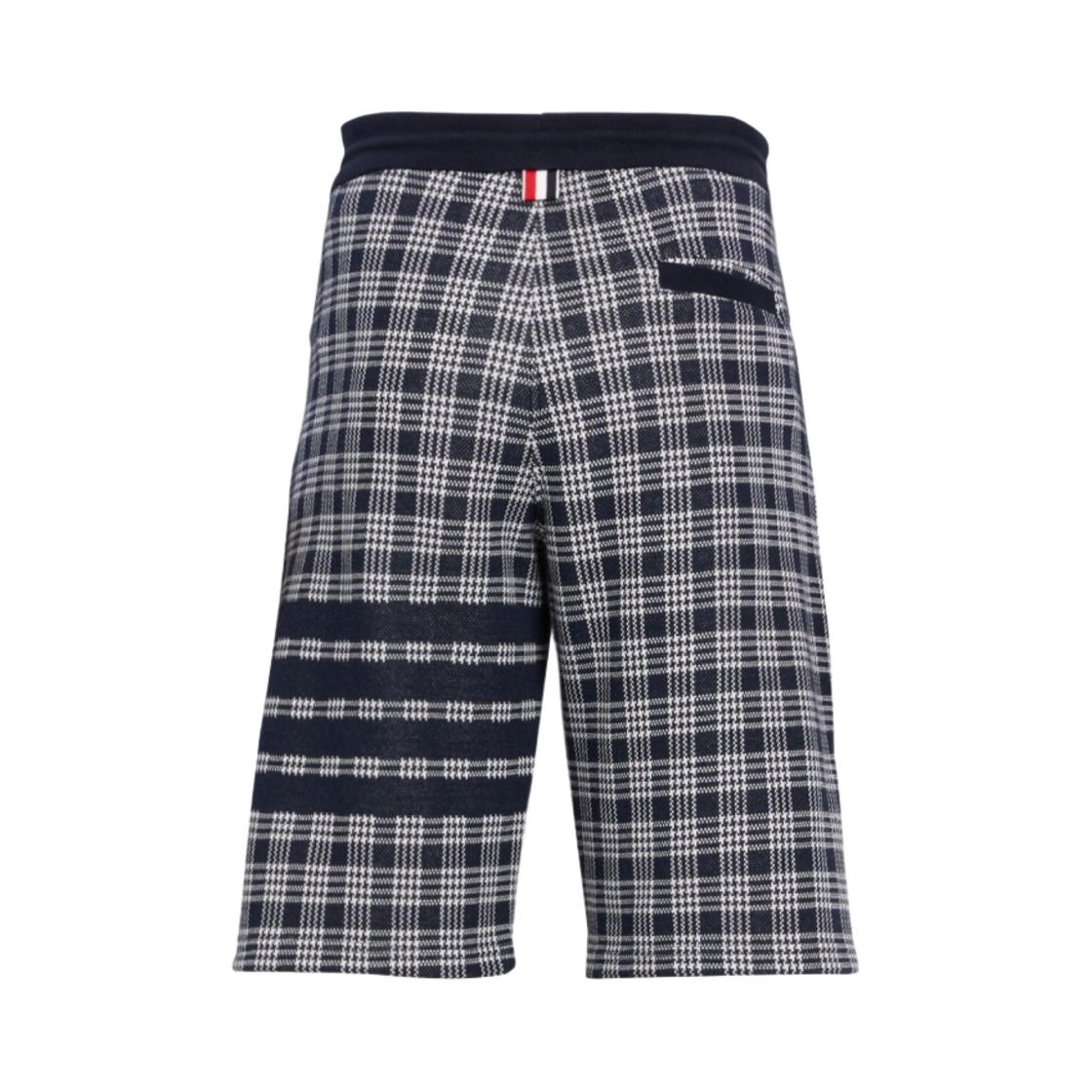 톰브라운 마이크로 체크 자카드 사선 스웨트쇼츠 네이비(Thom Browne Micro Check Jacquard 4-Bar Sweatshorts Navy) - 2