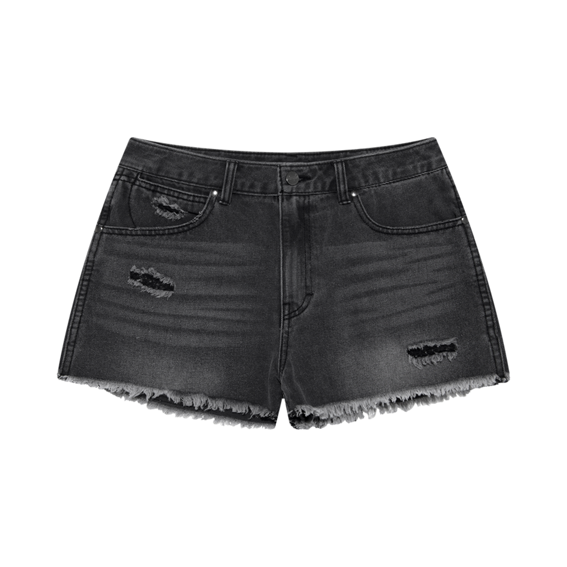 랭글러 (W) 디스트로이드 데님 쇼츠 그레이(Wrangler (W) Destroyed Denim Shorts Grey)