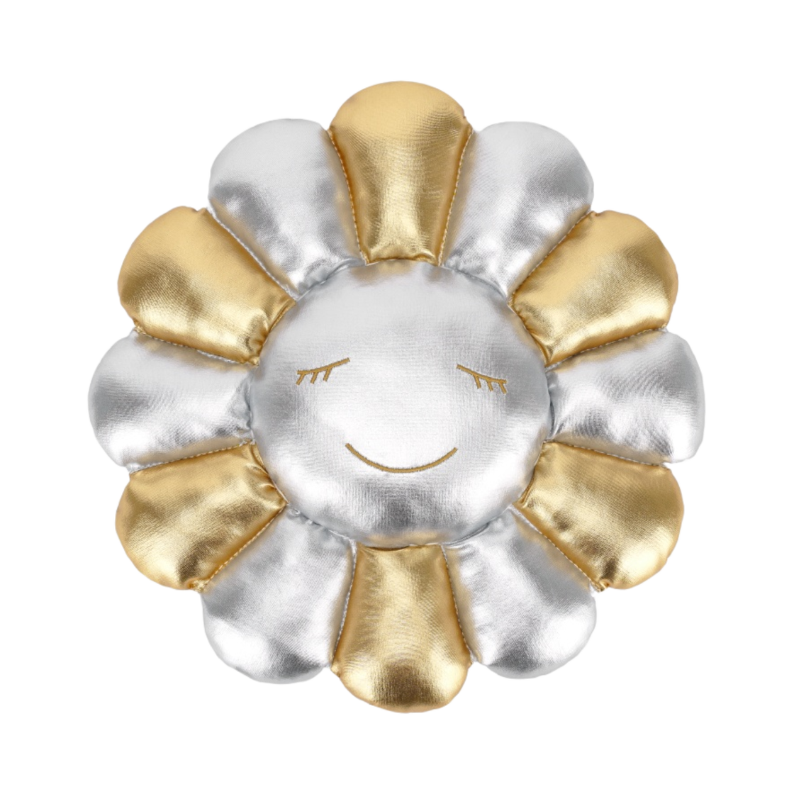 - Kaikai Kiki Flower Cushion 30cm Gold Silver - #2