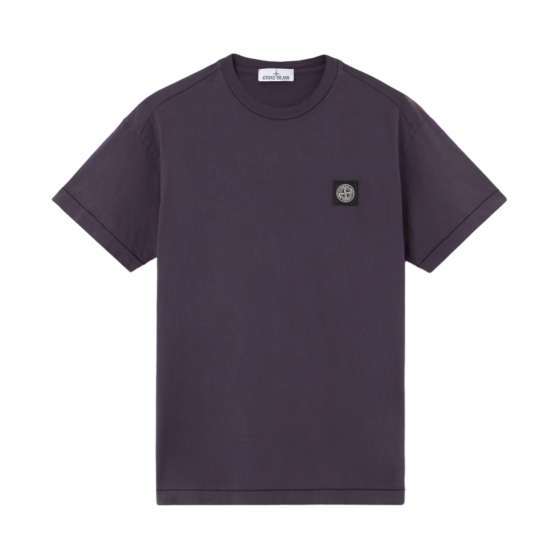 K2S1521000-27S0013-V0026 Stone Island 2100027 60/2 Cotton Jersey Slim Fit Short-Sleeve T-Shirt with Compass Patch Ink Blue - 25FW