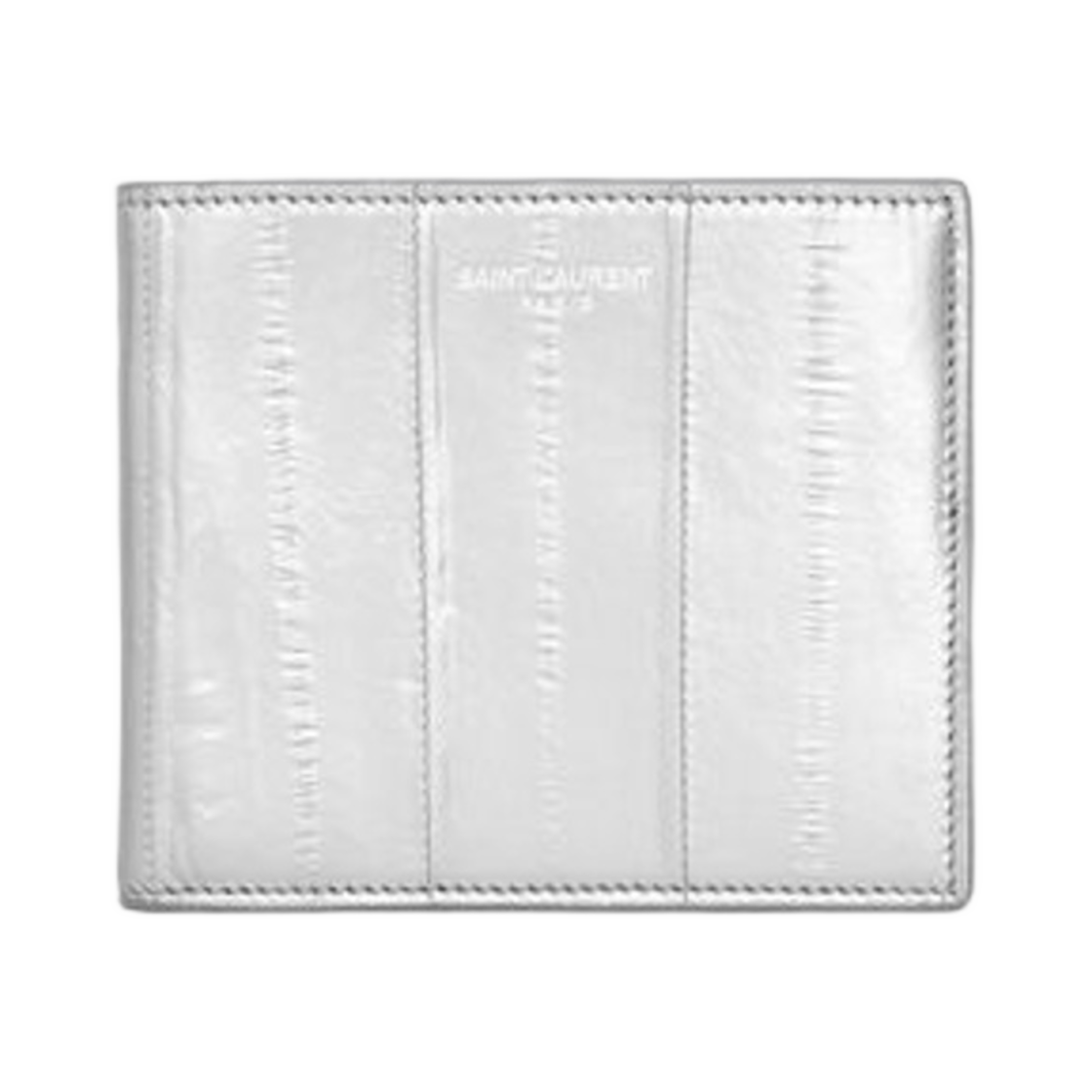 생로랑 파리 이스트 웨스트 월렛 일 메탈 실버(Saint Laurent Paris East/West Wallet in Eel Metal Silver) - 1