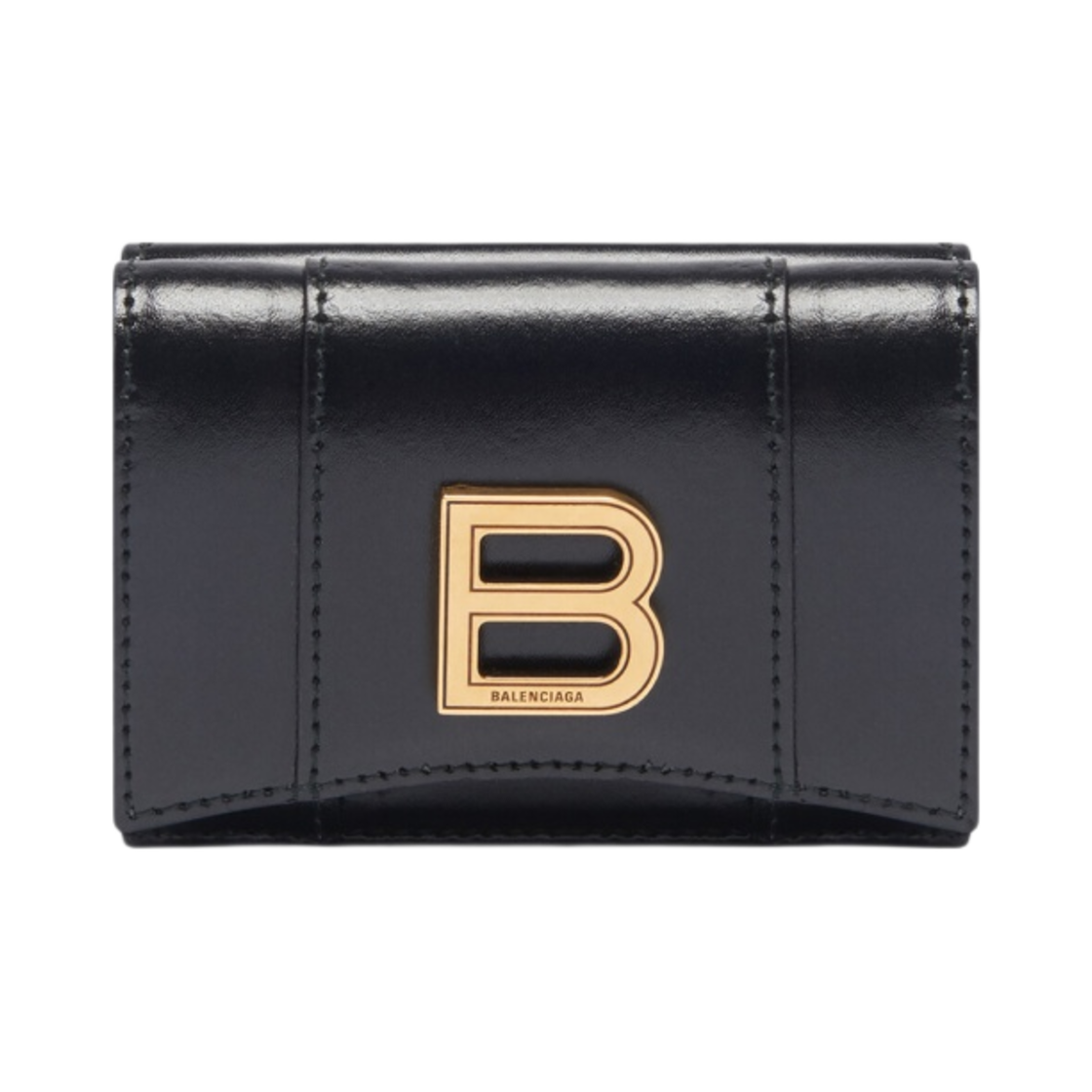 발렌시아가 아워글래스 미니 지갑 블랙(Balenciaga Hourglass Mini Wallet Black) - 1