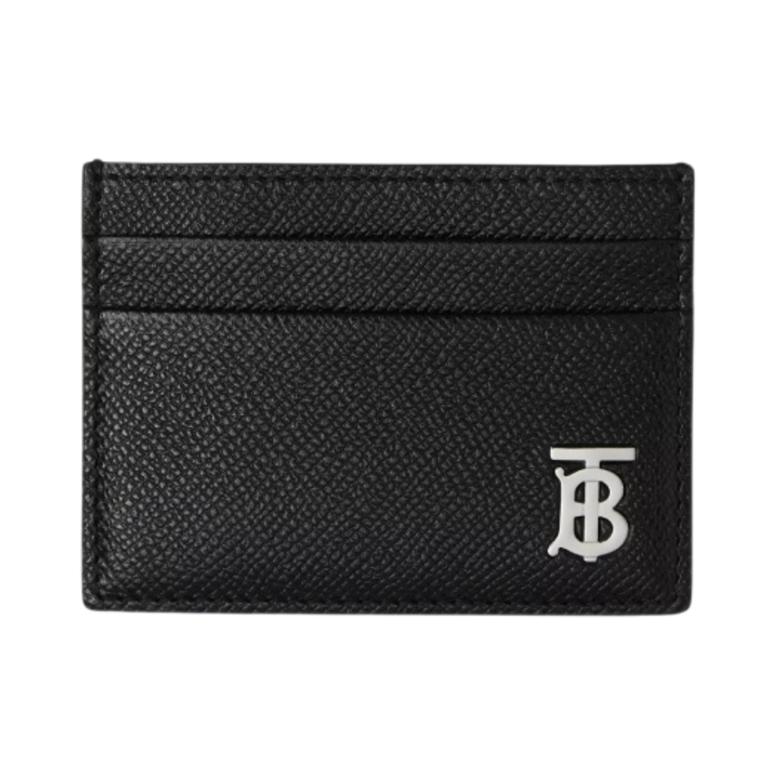 버버리 그레이니 레더 TB 카드 케이스 블랙(Burberry Grainy Leather TB Card Case Black)