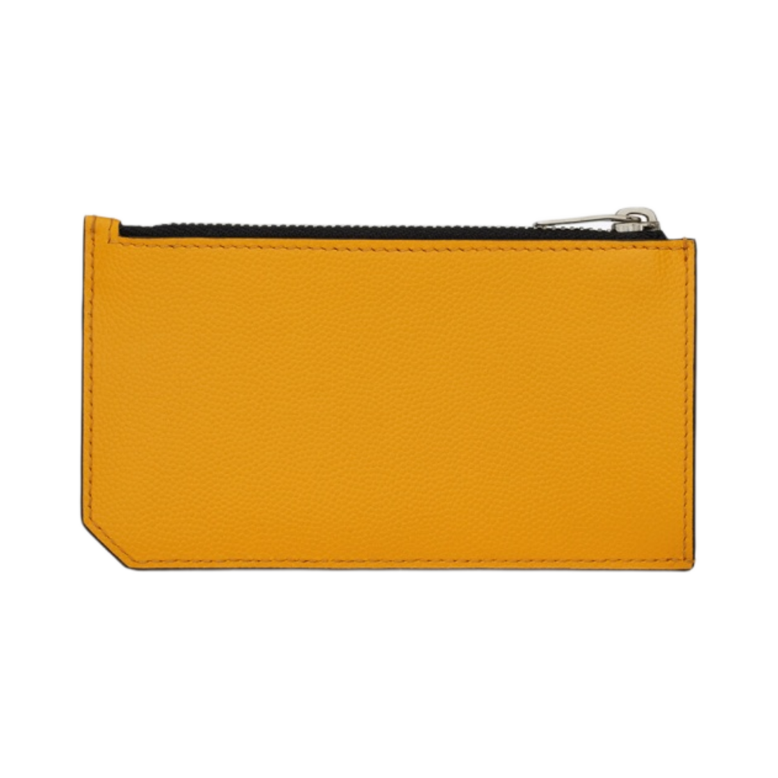 생로랑 그랑 드 뿌드르 엠보스드 레더 프라그망 지퍼 크레딧 카드 케이스 다크 죤(Saint Laurent Fragments Zipped Credit Card Case in Grain de Poudre Embossed Leather Dark Jaune) - 2
