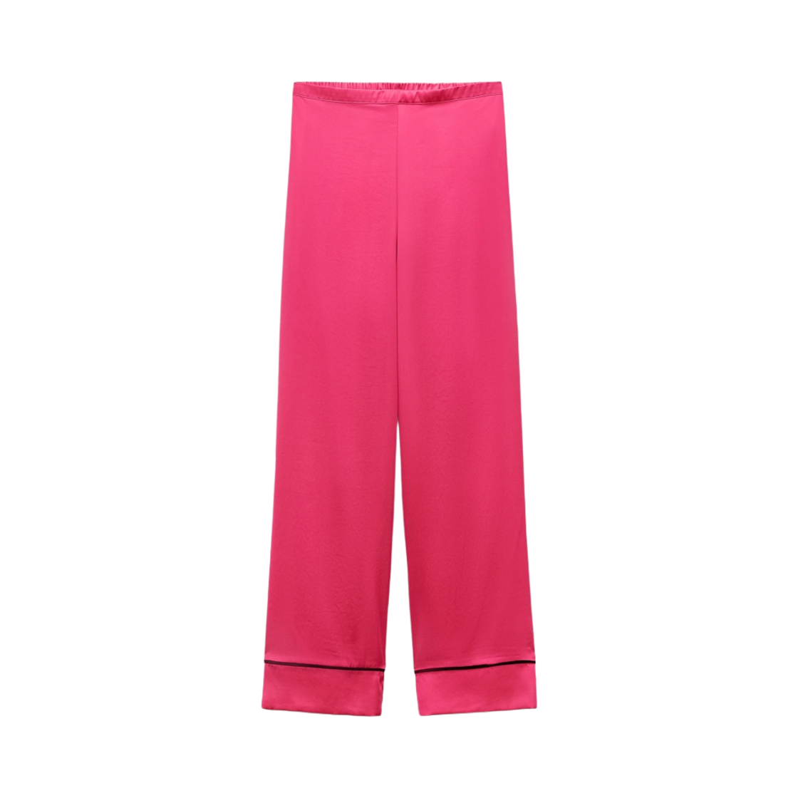 (W) 자라 x 바비 더 무비 워너 브라더스 사티니 트라우저 핑크((W) Zara x Barbie The Movie Warner Bros. Satiny Trousers Pink) - 1