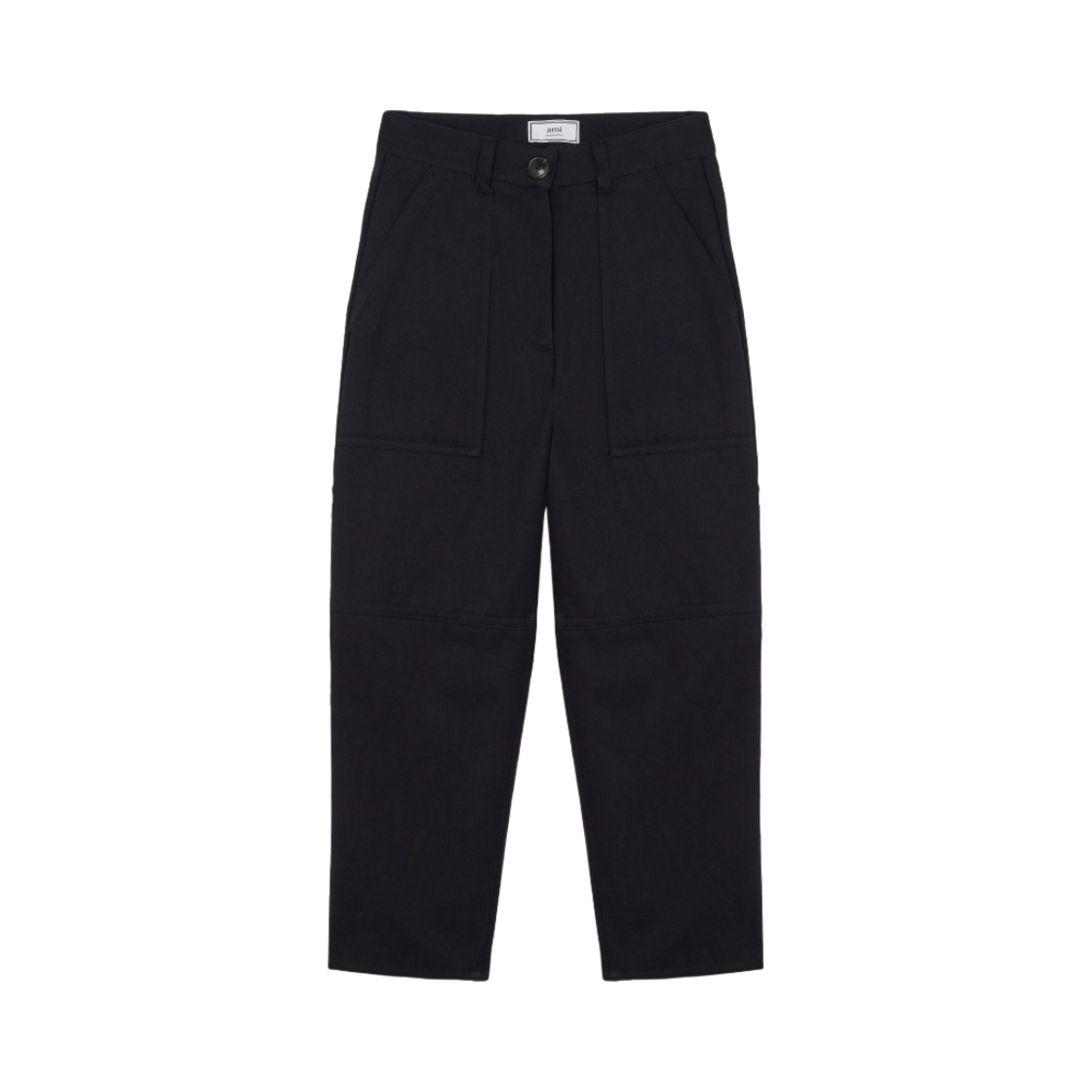 (W) 아미 워커핏 트라우저 네이비((W) AMI Worker Fit Trousers Navy)