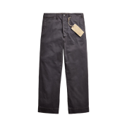 Double RL Garment Dye Herringbone Field Pants Washed Black