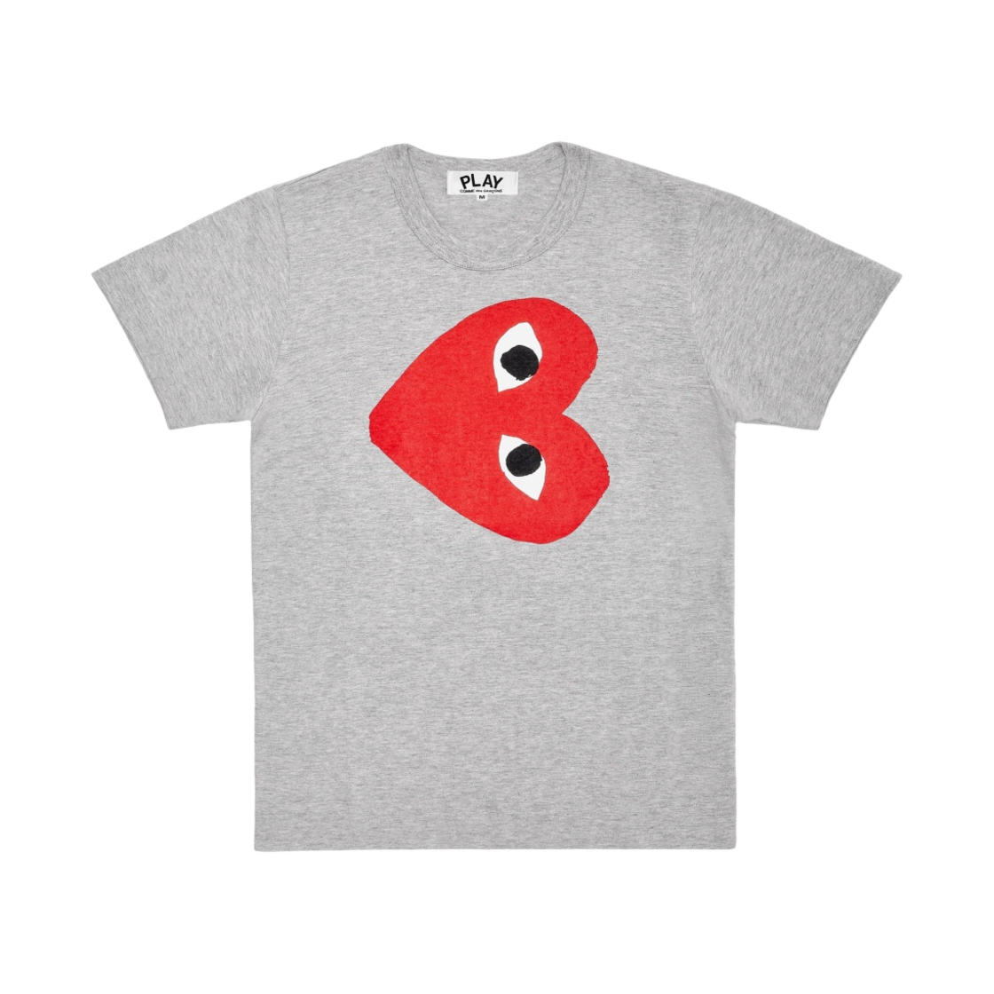 AZ-T263-051-1 (W) Play Comme des Garcons Red Heart T-Shirt Grey